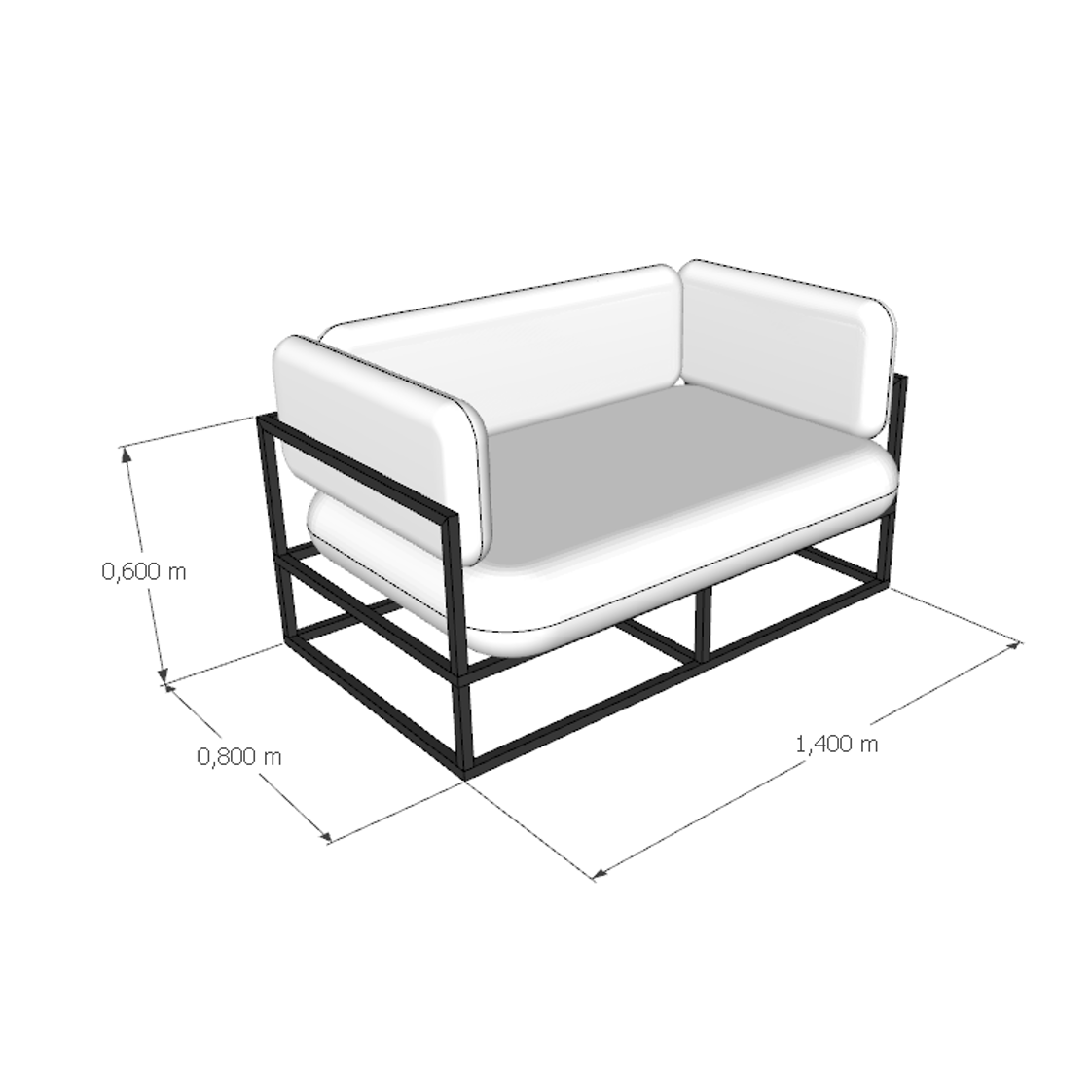 Sofa Doble - Forte - Imagen 3